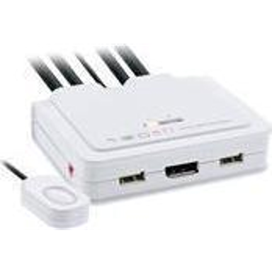 INLINE KVM preklopnik 63613I, DisplayPort, USB, 4K Ultra HD, bijeli
