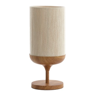 LIGHT & LIVING Stolna lampa u prirodnoj boji s tekstilnim sjenilom (visina 50 cm) Dania 
