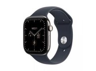 APPLE Pametni sat Watch Series 12, GPS + Cellular, 46 mm, kućište od prirodnog titana, tamnoplavi sportski remen S/M, MJGM4WF/A