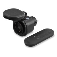 COMMEL Strujna utičnica IP44, crna