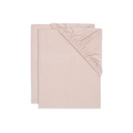 JOLLEIN Plahta s gumicom jersey 40x50 do 80x90 cm, 2 komada, ružičasta 