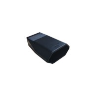 WERTOR Utičnica plosnata 2p crna