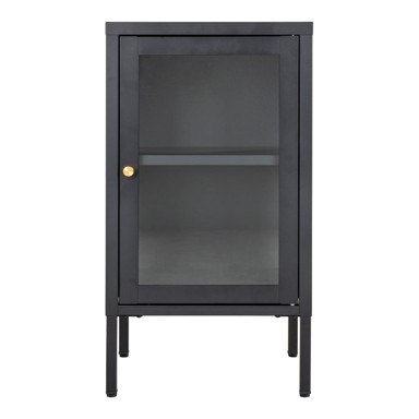 HOUSE NORDIC Crna metalna vitrina 38x70 cm Dalby