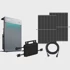 ZENDURE Set za balkon W-BKW800880_4, 880 W, inverter HMS-800W-2T, baterija AIO 2400, 2 solarna panela, crni okvir