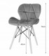 TODI Stolna garnitura, promjer 80 cm, stol, 4 stolice LAGO, crna