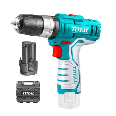 TOTAL One-Stop Tools akumulatorska udarna bušilica S12 s 2 baterije 1,5 Ah i punjačem (TIDLI1232E)