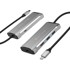 J5CREATE Docking stanica JCD392, USB-C, 2x USB-A, 1x HDMI, 1x ethernet, 1x USB-C, sivi