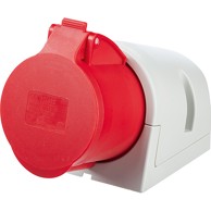 LUX TOOLS Natikač industrijski utičnica nadžbukna s poklopcem CEE 32A 5P