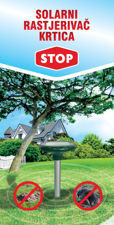 STOP Zaštita od glodavaca solarni rastjerivač krtica