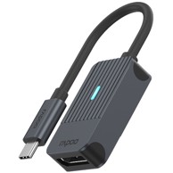 RAPOO Adapter, USB-C na DisplayPort, sivi
