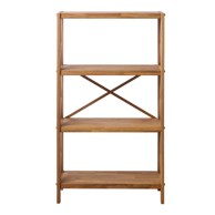 UNIQUE FURNITURE Regal od punog hrasta u prirodnoj boji 70x124 cm X-Shelf