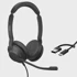JABRA slušalice Evolve2 30 SE žične za ured/pozive USB-C / USB-A, crne 