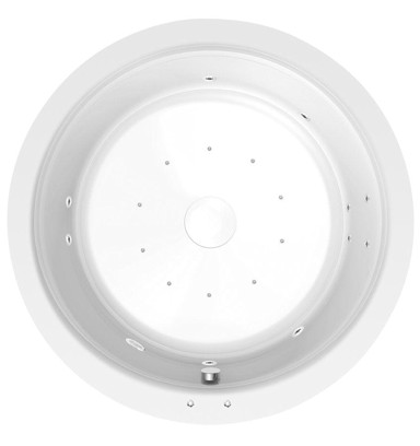 POLYSAN Hidromasažna kada, Oblo, 165 cm, kružna, Active Hydro-Air, kromirana