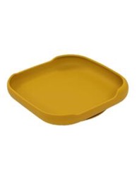 INTERBABY Silikonski tanjur s vakuumskom podlogom, oker