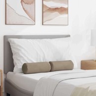 Valjkasti jastučići set 2 kom Ø15×40 cm, sivosmeđi