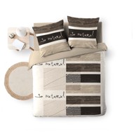 DOUCEUR D'INTÉRIEUR Posteljina So Natural 200x200 cm za bračni krevet od pamučnog materijala smeđa