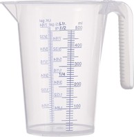 PRESSOL Mjerna posuda od polipropilena 1 l, prozirna