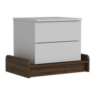 KALUNE DESIGN Bijeli noćni ormarić Marina