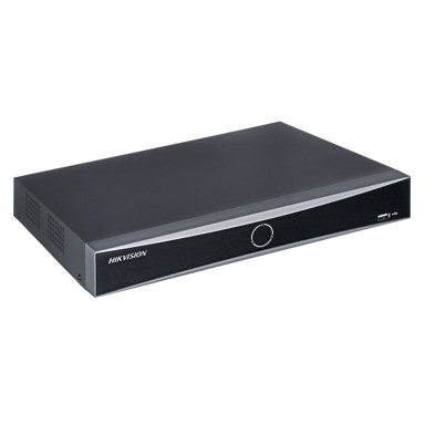 HIKVISION Snimač DS-7604NXI-K1/4P(D), 4 kanala, PoE, H.265+, 4K, audio, 1U rack, 1x HDD, crni