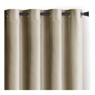RESTILO Smeđa/bež zavjesa za djelomično zamračenje od samta 140x270 cm Eyelets