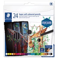 STAEDTLER Drvene boje 149C C24, Super Soft Black Design Journey, 24 boje, blister pakiranje