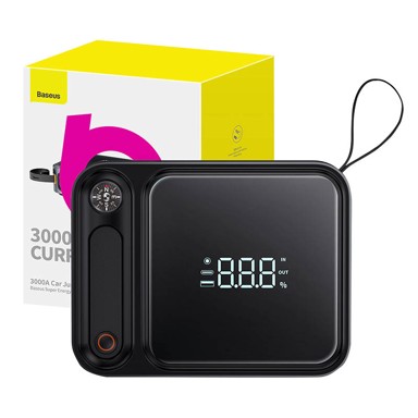 BASEUS Power bank, automobilski pokretač, Super Energy Ultra, 3000A, crni