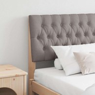 Tapecirano uzglavlje sivo-smeđe 180 cm čvrsto borovo drvo