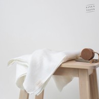 LINEN TALES Bijeli laneni ručnik 65x45 cm