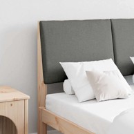 Tapecirano uzglavlje tamno sivo 120 cm čvrsto borovo drvo