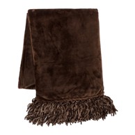 TISECO HOME STUDIO Tamnosmeđi pokrivač Flanelo, 170x130 cm