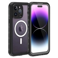 SHELLBOX Vodootporna IP68 360° MagSafe maska za iPhone 14 Pro Max, crna