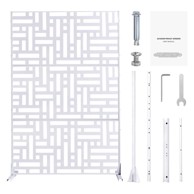 VEVOR Zaslon za privatnost, 3 panela, 120 × 50,8 × 193 cm, bijeli