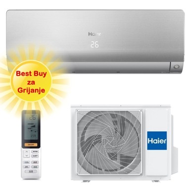 HAIER Klima uređaj Flexis Plus AS25S2SF1FA-S/1U25S2SM1FA, 2,6 kW