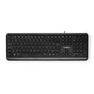 NEDIS Žičana tipkovnica USB A multimedija azerty fr raspored numerička tipkovnica
