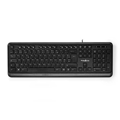 NEDIS Žičana tipkovnica USB A multimedija azerty fr raspored numerička tipkovnica