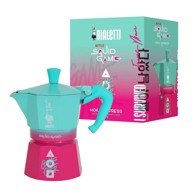 BIALETTI Kafetijera, plava/ružičasta, aluminij, termoplastika, 3 šalice