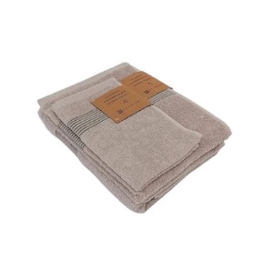 Ručnik Stripe, 30x50cm, sivi