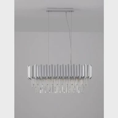 NOVA LUCE Visilica Magnolia NL9824076, E14, IP20, kromirana