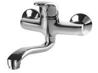 Slavina za umivaonik/sudoper 83011, razmak 150 mm, zakrivljena ruka 20 cm, SEDAL, krom