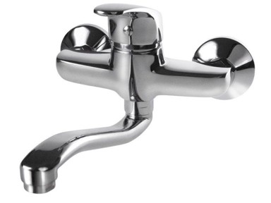 Slavina za umivaonik/sudoper 83011, razmak 150 mm, zakrivljena ruka 20 cm, SEDAL, krom