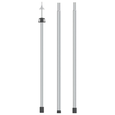 Teleskopska šipka za ceradu, aluminij, 102 – 260 cm