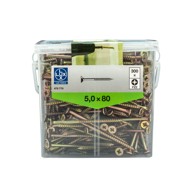 LUX TOOLS Vijak za drvo metalni iver 5,0x80