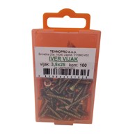 Vijak za drvo, 3.5x25 mm, 100 kom