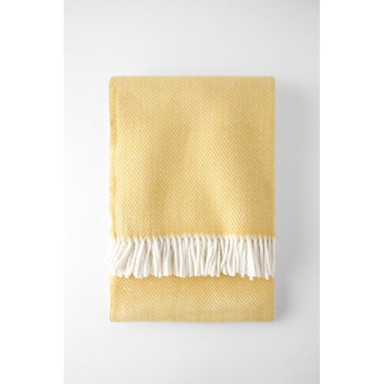 EUROMANT Pamučni pokrivač u boji meda Skyline, 140x160 cm