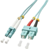LINDY Optički kabel OM3 LC/SC Duplex, 2 m, tirkizni