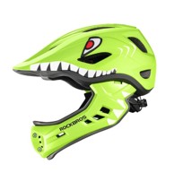 ROCKBROS Biciklistička kaciga TT-32003-M, odvojiva zaštita za bradu, Green Shark
