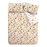 CATHERINE LANSFIELD Posteljina Autumn Pumpkins za krevet za jednu osobu 135x200 cm Bijela/narančasta