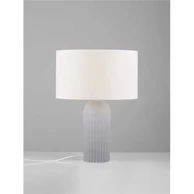 NOVA LUCE Stolna lampa, Ammos, NL9540244, E27, 12W, siva/bijela