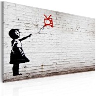 Slika Girl with TV (Banksy) 60x40