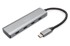 DIGITUS USB-C hub DA-70246, USB-C, 4x USB-C, sivi